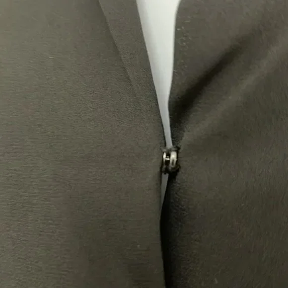 Pleione | surplice Black Faux Wrap Roll Up Sleeves Blouse - Picture 3 of 9